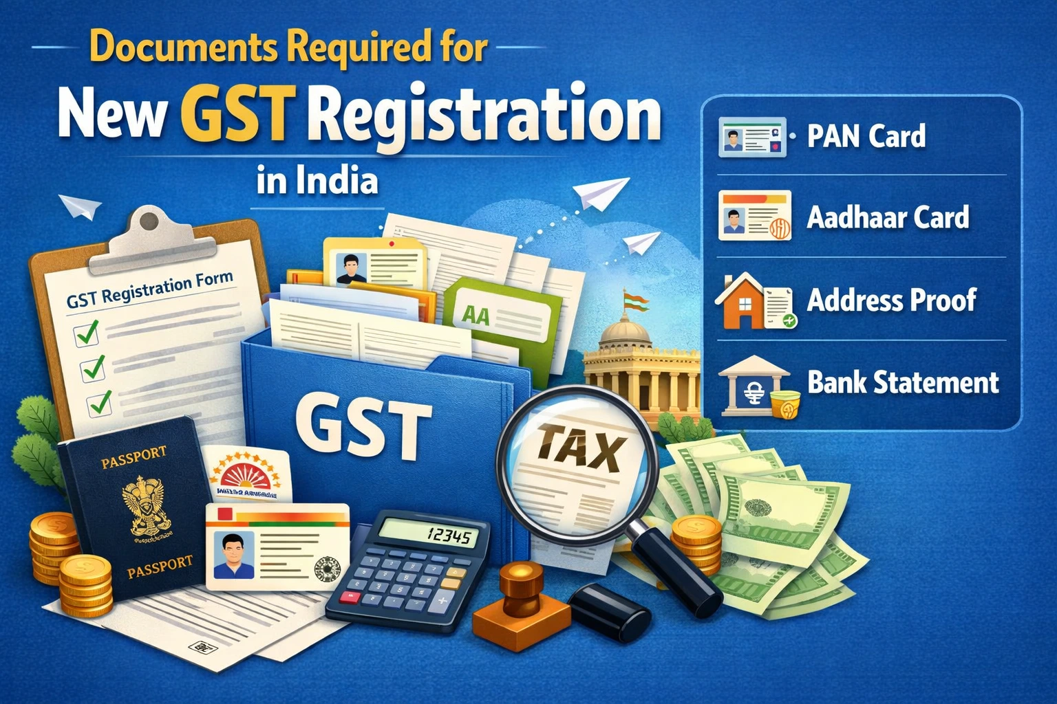Documents Required for GST Registration in India: A Complete Checklist 2025